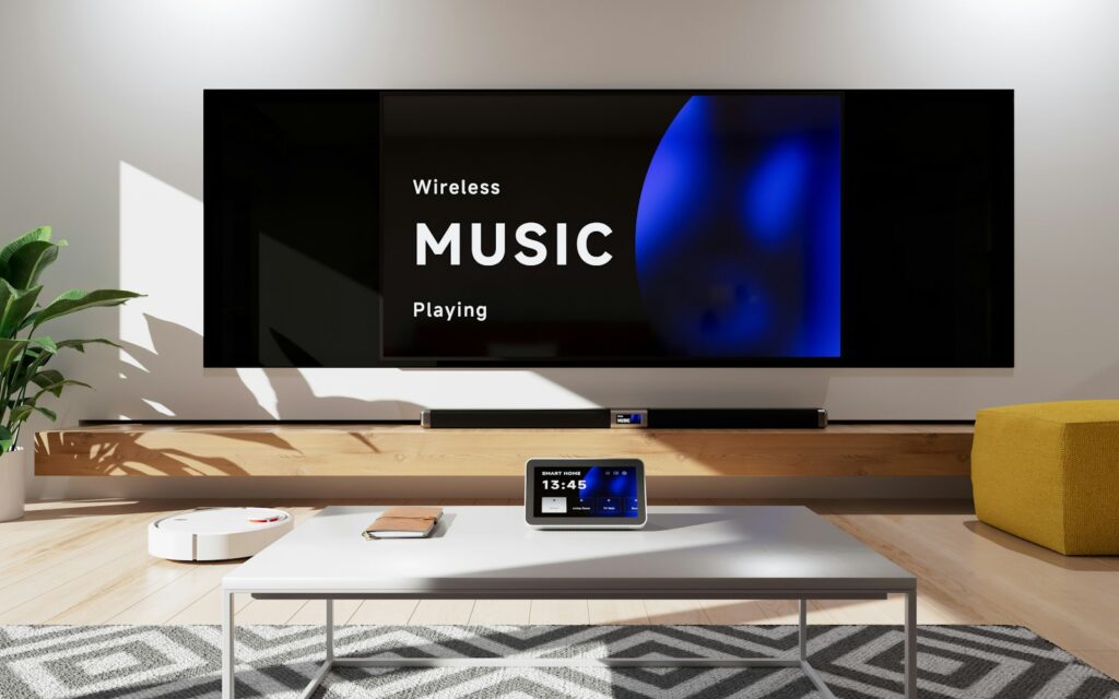 Illustrative modern home technology setup